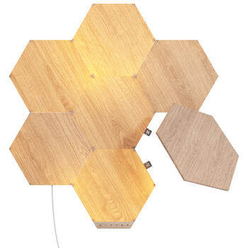 Nanoleaf Elements Wood-Look Hexagon Panels - Smarter Kit