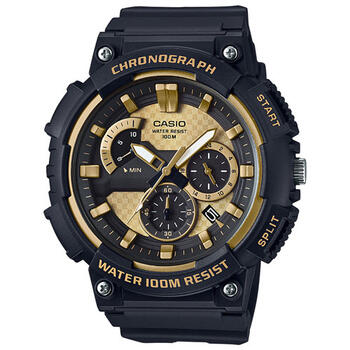 Casio 53.5mm Men's Chronograph Sport Watch - Black/Gold