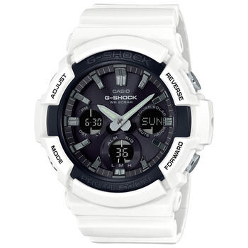 G-Shock 55.1mm Men's Chronograph Sport Watch - White/Black