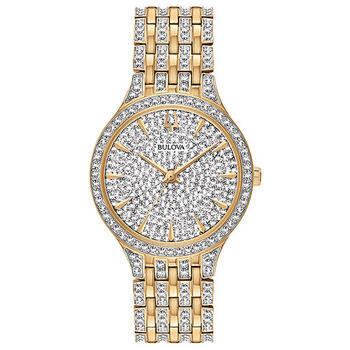 Bulova Crystal 32.5mm Women's Fashion Watch with Swarovski Crystals 